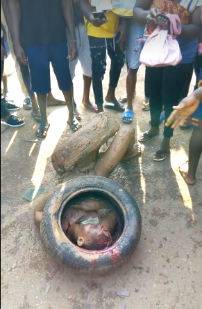 Young man killed by mob after he and his accomplice were allegedly caught stealing iPhone 6 and laptop (graphic video/photos)