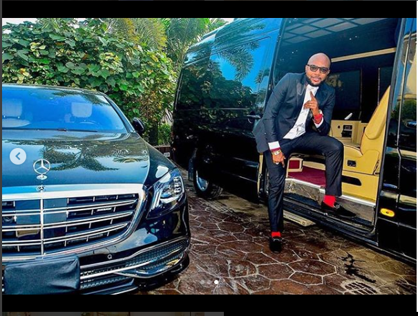 ?E-money shows off his car garage at his mansion (Photos)