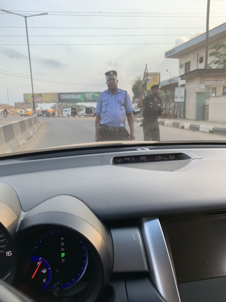 Nigerian living abroad is left in unbelief after police stopped him and searched his bags when he visited Lagos