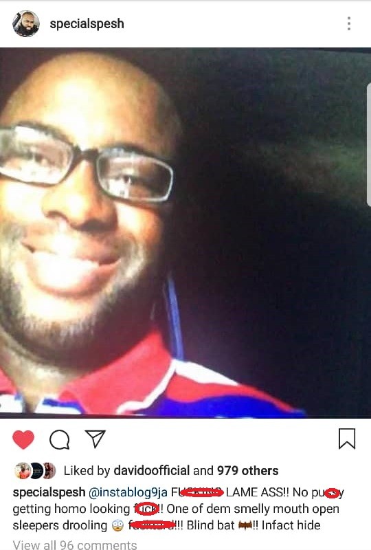 Bovi, Special Spesh, Oyemykke and other celebrities react after the identity of Instablog9ja founder was exclusively revealed by LIB today. (Screenshots)