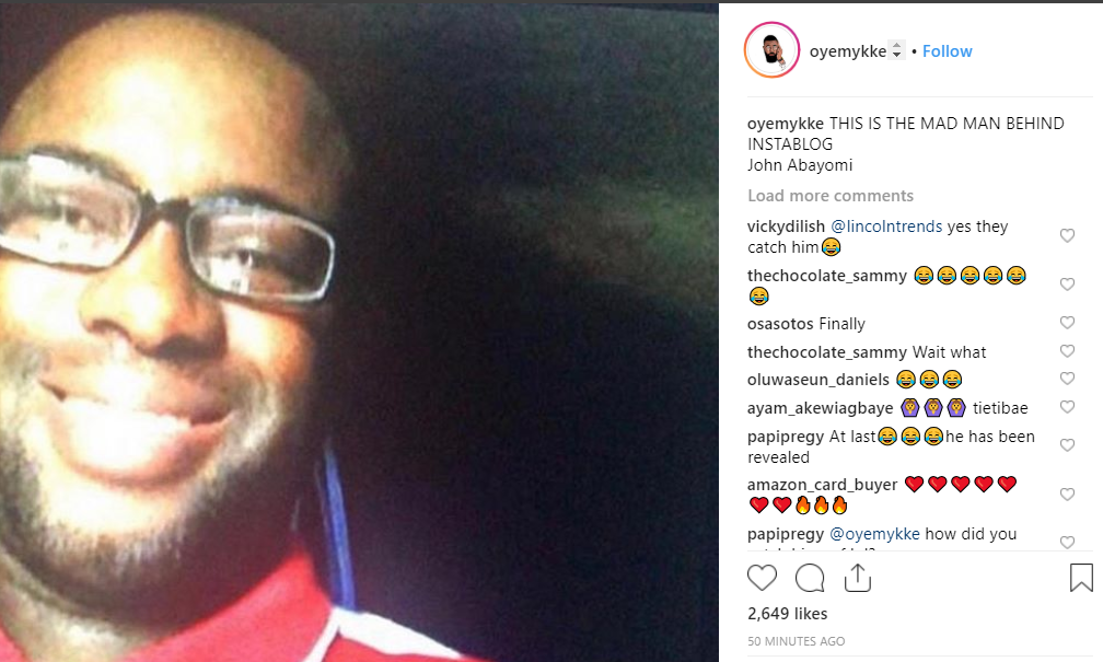 Bovi, Special Spesh, Oyemykke and other celebrities react after the identity of Instablog9ja founder was exclusively revealed by LIB today. (Screenshots)