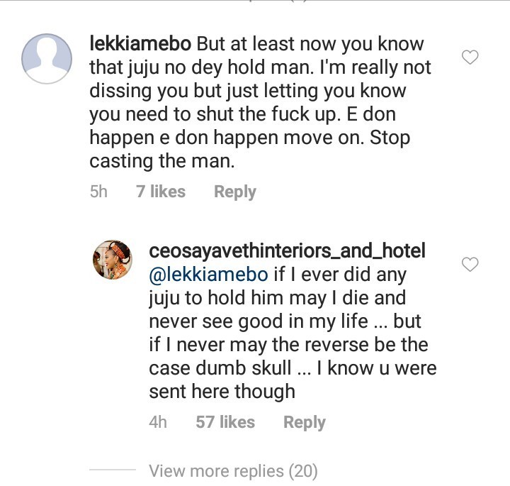 "If I ever did any juju to hold him may I die, if not..." Ehi Ogbebor swears her hands are clean and her billionaire husband was the fetish one