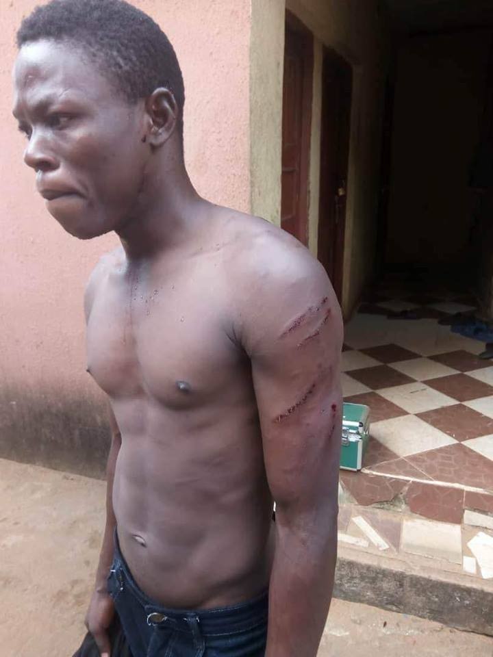 Photos: Woman allegedly orders thugs to beat up her gateman after he asked for his salary