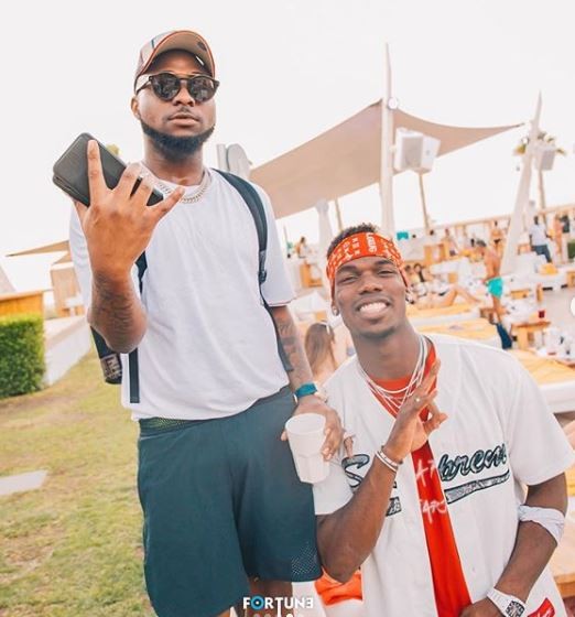 Photos: Davido and Paul Pogba party in Dubai