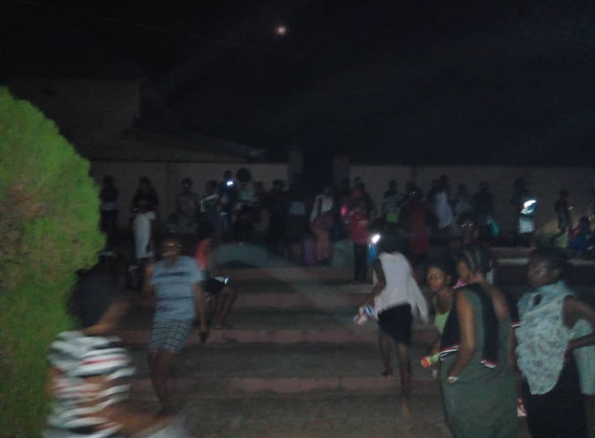 Chaos as fire breaks out at three different locations inside Federal Polytechnic, Oko, while students slept (photos)