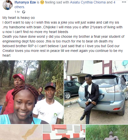 FUTO final year student drowns in Imo state (graphic photos)