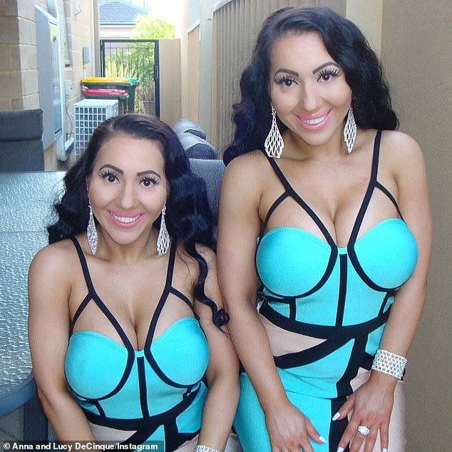 Meet the identical twin sisters who share the same boyfriend and just had a reversed operation after they spent $250k on cosmetic surgery (Photos)