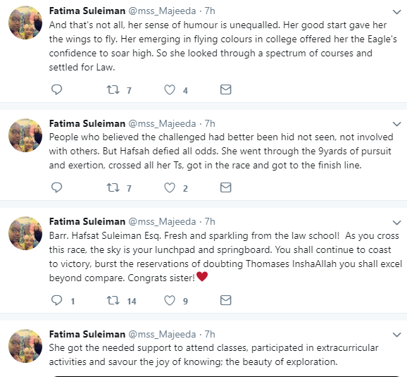 Meet stunning visually impaired Nigerian lady who was recently called to the Nigerian Bar