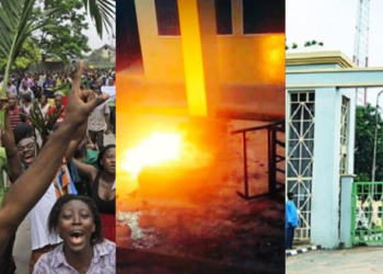Bowen University students burn down hostel