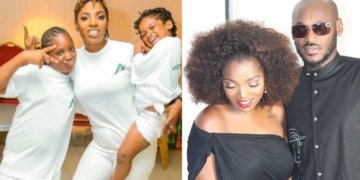 Annie Idibia and family