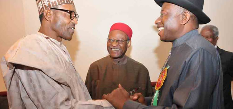 President Muhammadu Buhari, Goodluck Jonathan