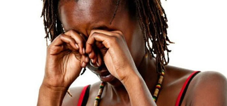 Filed photo, Crying mother