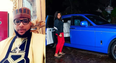Billionaire businessman, E-money buys his wife a Rolls Royce Phantom as her 2018 Christmas gift (Photo)