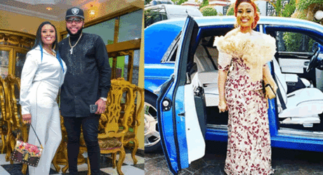 E-Money’s wife steps out for the first time with N217m Rolls Royce Phantom