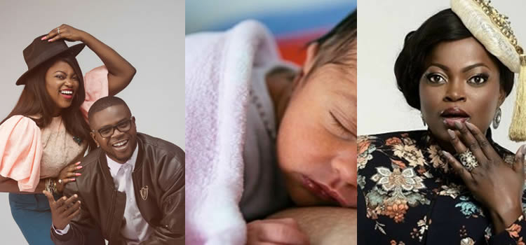 Funke Akindele welcomes first child