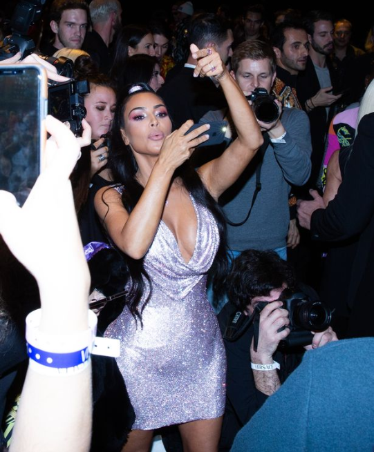 Kim Kardashian and Kanye West steal the show at star-studded Versace show