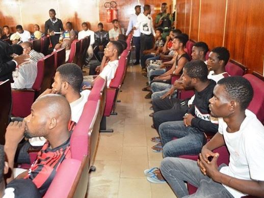 Photo: EFCC arraigns?24?yahoo-yahoo boys in Ibadan