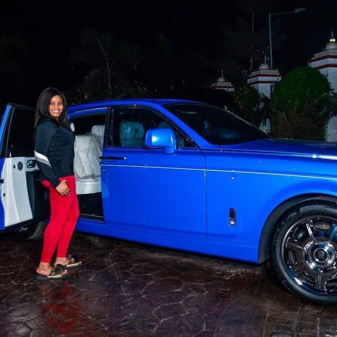 Billionaire businessman, E-money buys his wife a Rolls Royce Phantom as her 2018 Christmas gift(photos)