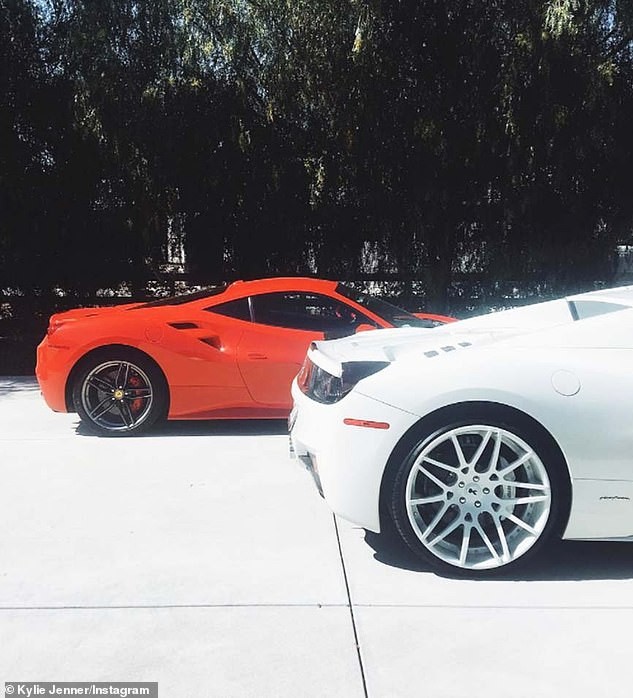 Kylie Jenner shows off her impressive garage as she buys another Rolls Royce Wraith (Photos)