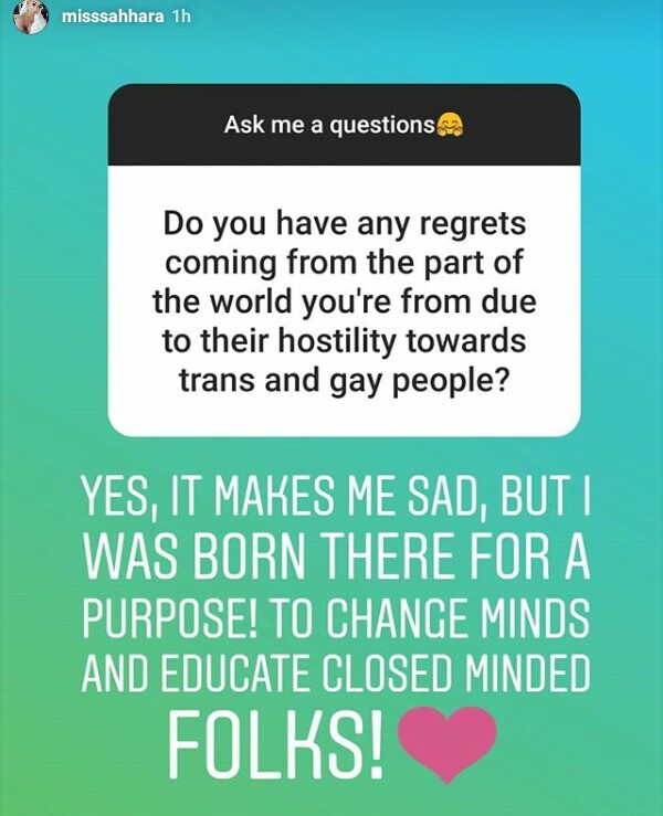  It makes me sad but no regret being born in a country hostile to gay people and trans - Nigerian transgender, Miss Sahhara
