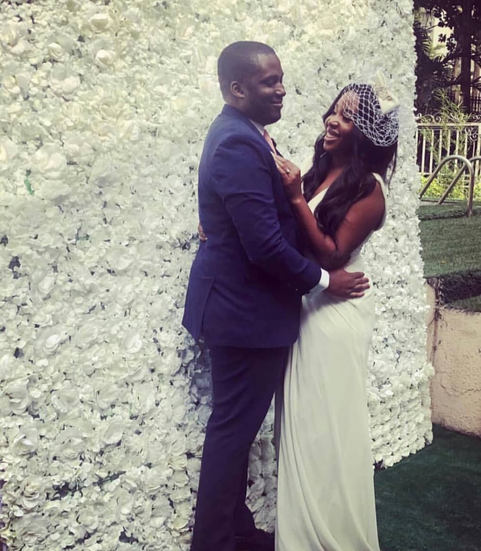 Photos from the court wedding of billionaire son Eyinna Anumudu and top MUA Joyce Jacob