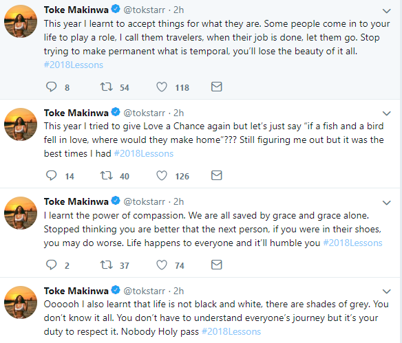 The best decision I took this year was fixing my body- Toke Makinwa