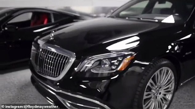 Floyd Mayweather shows off his expensive garage with luxury cars worth more than ?1.5MILLION (Photos/Video)