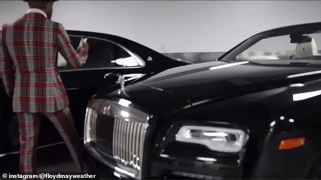 Floyd Mayweather shows off his expensive garage with luxury cars worth more than ?1.5MILLION (Photos/Video)