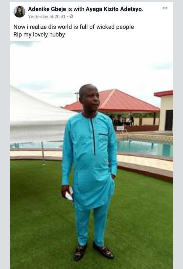 "Now I realize this world is full of wicked people"- nYoung wife of man shot dead by gunmen in Ekiti, mourns