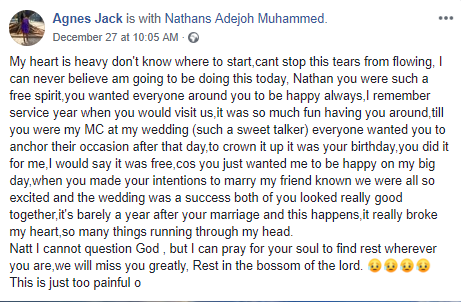 Media personality, Nathaniel Adejoh who got married in April, dies at 33