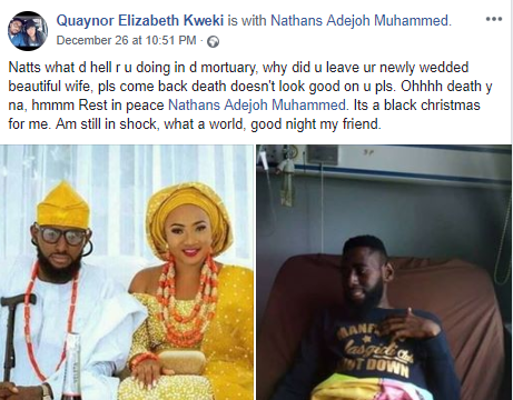 Media personality, Nathaniel Adejoh who got married in April, dies at 33