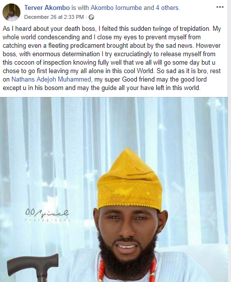 Media personality, Nathaniel Adejoh who got married in April, dies at 33