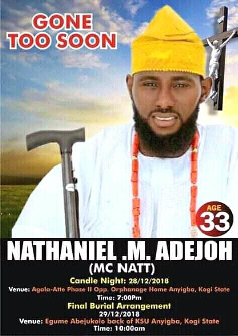 Media personality, Nathaniel Adejoh who got married in April, dies at 33