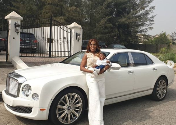 The Bentley Mulsanne I bought for my son has finally landed in Lagos. Yay! (Photos)