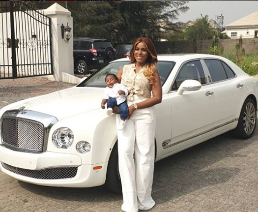 The Bentley Mulsanne I bought for my son has finally landed in Lagos. Yay! (Photos)