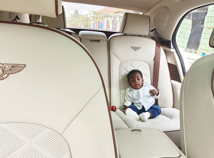 The Bentley Mulsanne I bought for my son has finally landed in Lagos. Yay! (Photos)