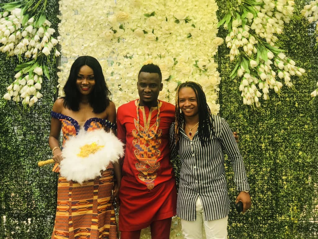 Photos: Two Ghanaian footballers, David Accam and Florence Dadson tie the knot