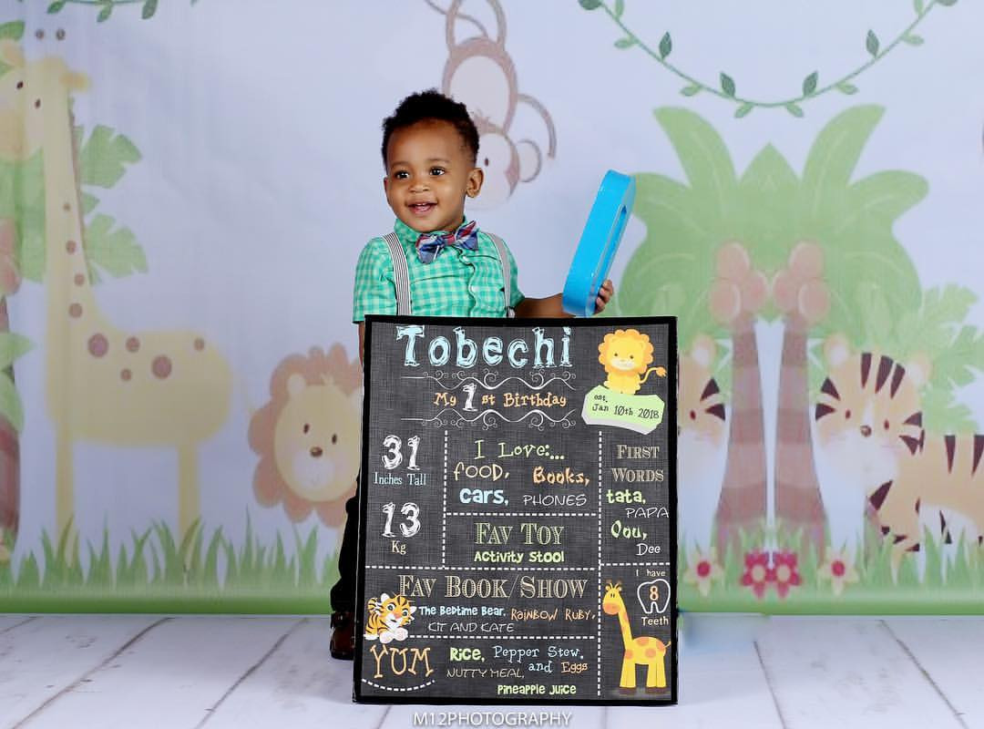 Ex-beauty queen, Powede Awujo shares lovely photos of her son, Tobe, who turns one today