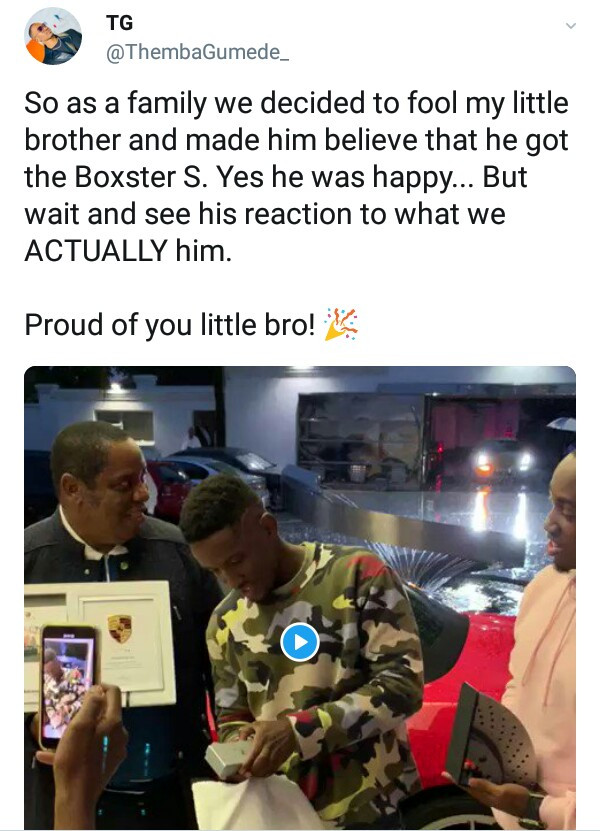  Photos/Videos: South African billionaire rewards his 18-year-old son with a Porsche for passing matric exam
