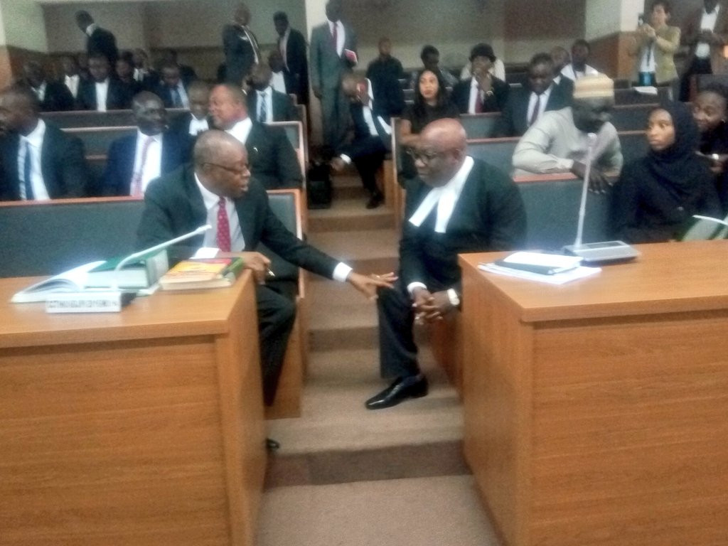 Photos from the Code of Conduct Tribunal where CJN Walter Onnoghen is to be arraigned
