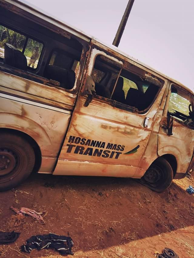 Photos: Nigerian lady overwhelmed with gratitude as she and 16 others escape death in serious accident