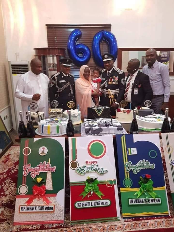 Photos: IGP Ibrahim Idris celebrates his 60th birthday with his family and staff