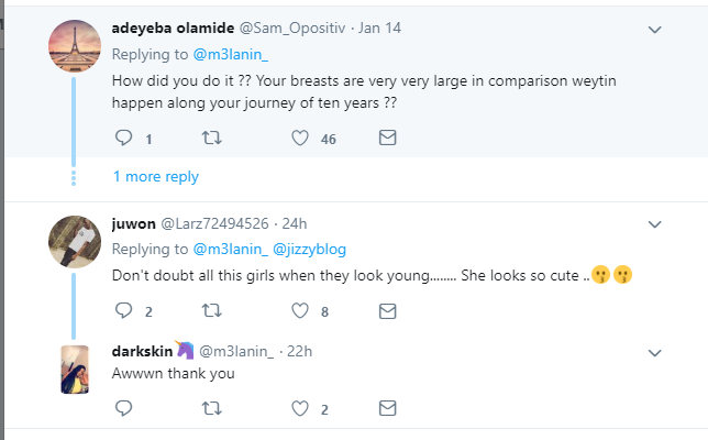 #10yearschallenge: Busty Nigerian lady who claims to be 22 has got people talking?(Photo/Screenshots)