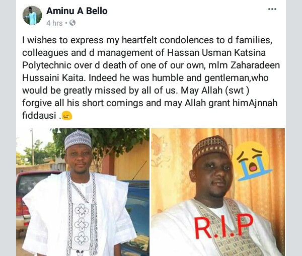 Two Nigerian lecturers die, one injured in ghastly motor accident on their way home after attending a friend