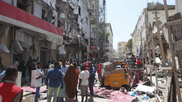 11 killed, several injured as car bomb explodes near shopping mall in Mogadishu, Somalia