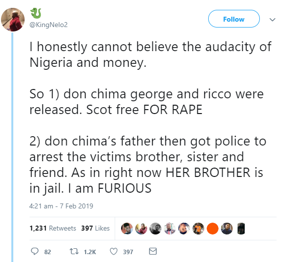 Outrage as Twitter users accuse Lagos police of allegedly freeing young men who drugged and raped a lady then filmed it