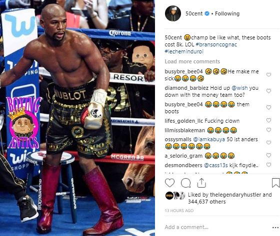50 Cent savagely mocks Floyd Mayweather for still supporting Gucci despite the blackface scandal