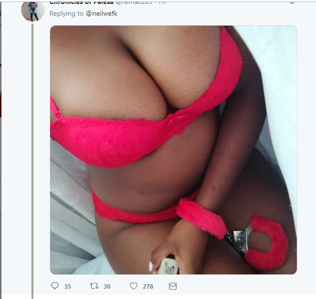 Pretty ladies bombard Twitter with photos of themselves in sexy lingerie to celebrate Valentine
