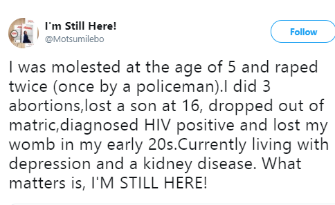 HIV activist moves her followers to tears as she narrates the heartbreaking story of how she was raped and lost her womb