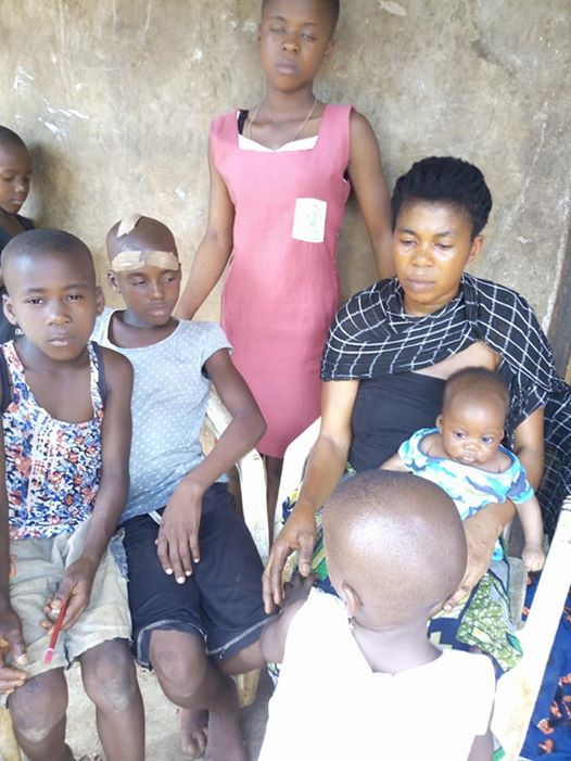  Update: Young maid attacked with hoe by pregnant woman reunited with her widowed mother and five siblings (photos)